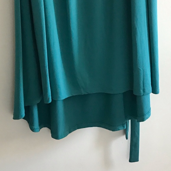 Teal Green/Blue High Low Dress in Size 4X - Picture 2 of 8